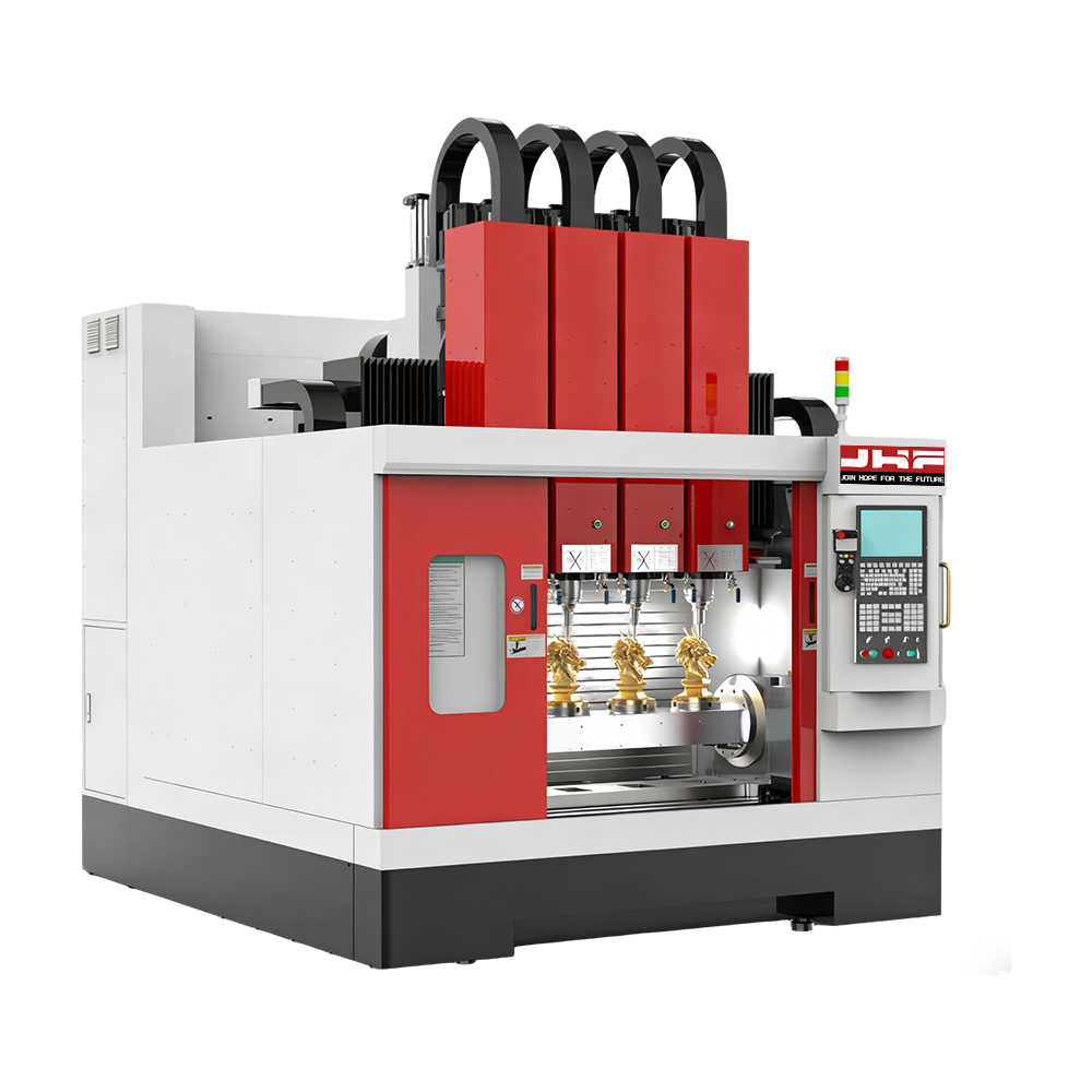 Simultaneous Machining Vertical CNC Machine Center 2 Head Metal Mach