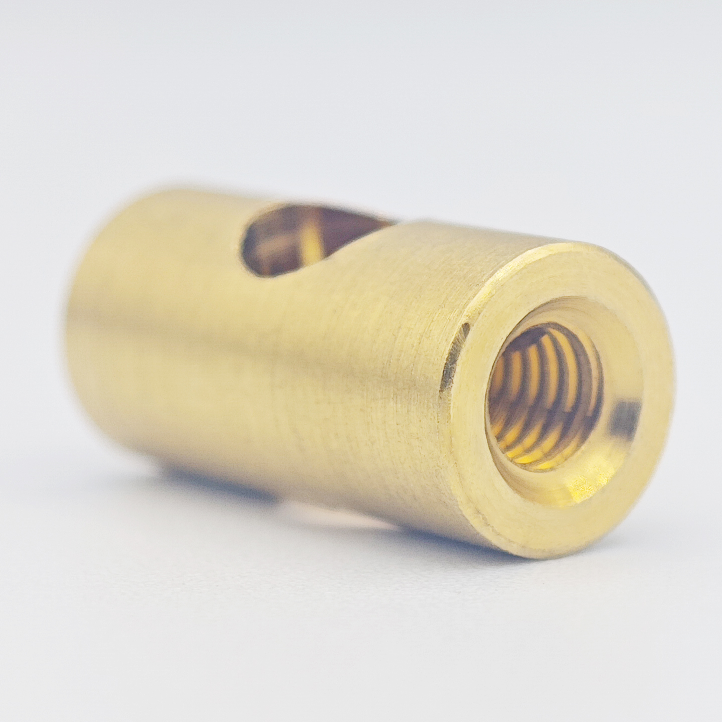 Brass side hole injection molded embedded nut (also known as side hole insertopen hole insert nut)