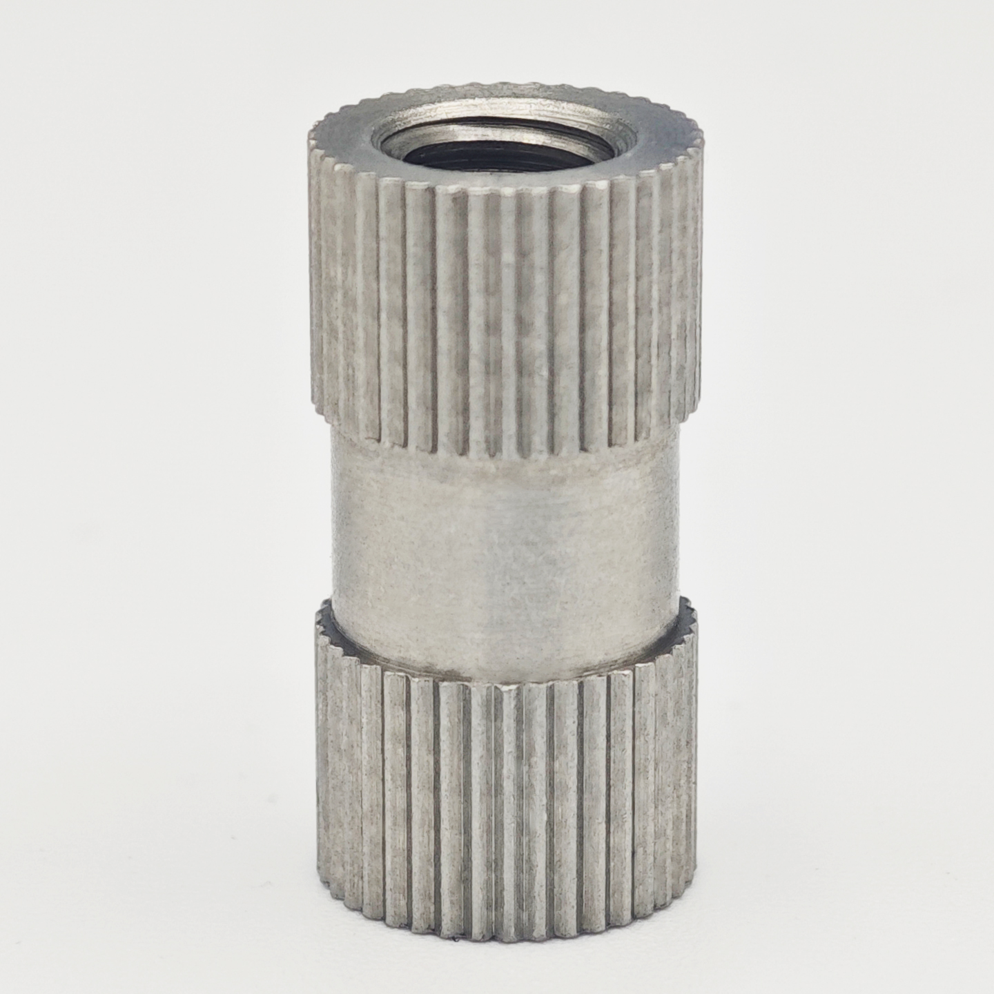 Double end straight line embossed embedded nut (4)