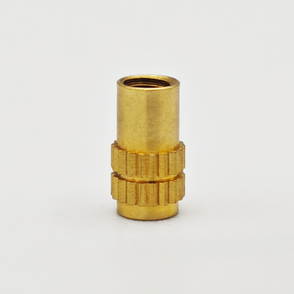 Embedded copper nut Injection molding copper nut Knurled copper nut Double step copper nut Straight thread Knurled nut Hot melt copper nut