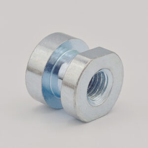 Galvanized hexagon double step embedded nut (injection molding insert nut)