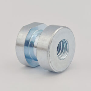 Galvanized hexagon double step embedded nut (injection molding insert nut)
