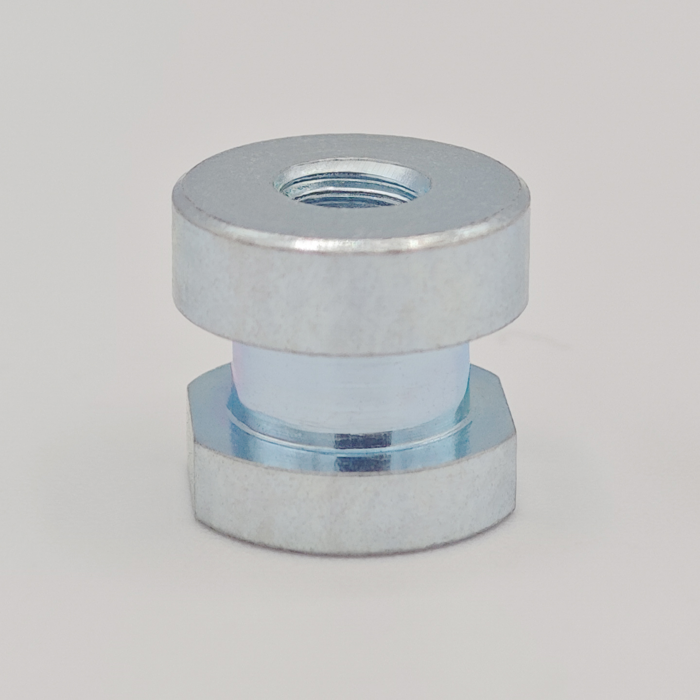 Galvanized hexagon double step embedded nut (injection molding insert nut)
