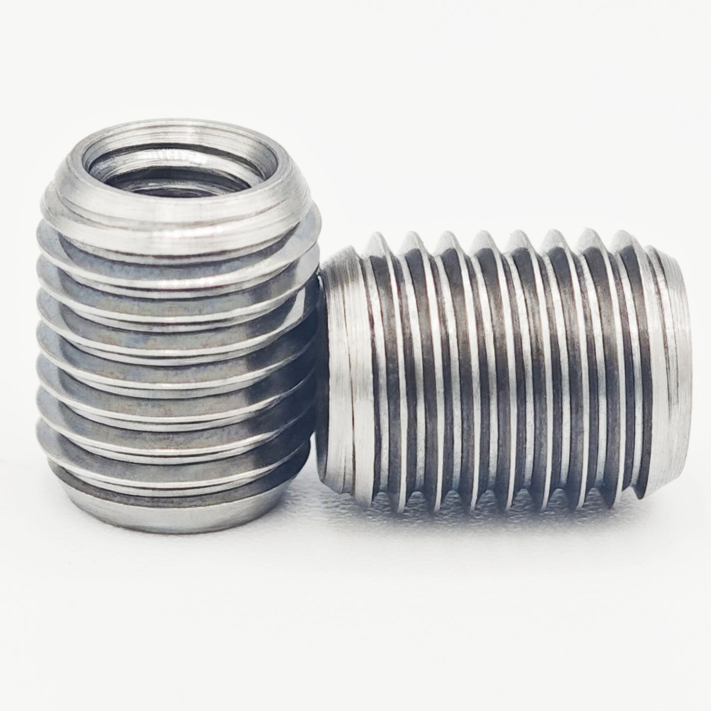 Internal and external carbon steel screw sleeve variable diameter tooth sleeve