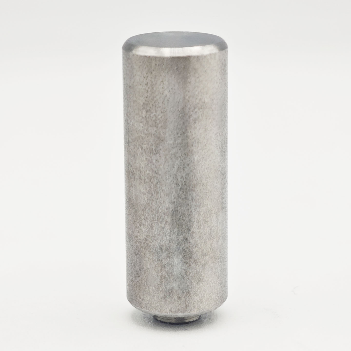 Stainless steel nut stud with internal thread and cylindrical locating pin