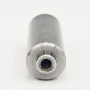 Stainless steel nut stud with internal thread and cylindrical locating pin
