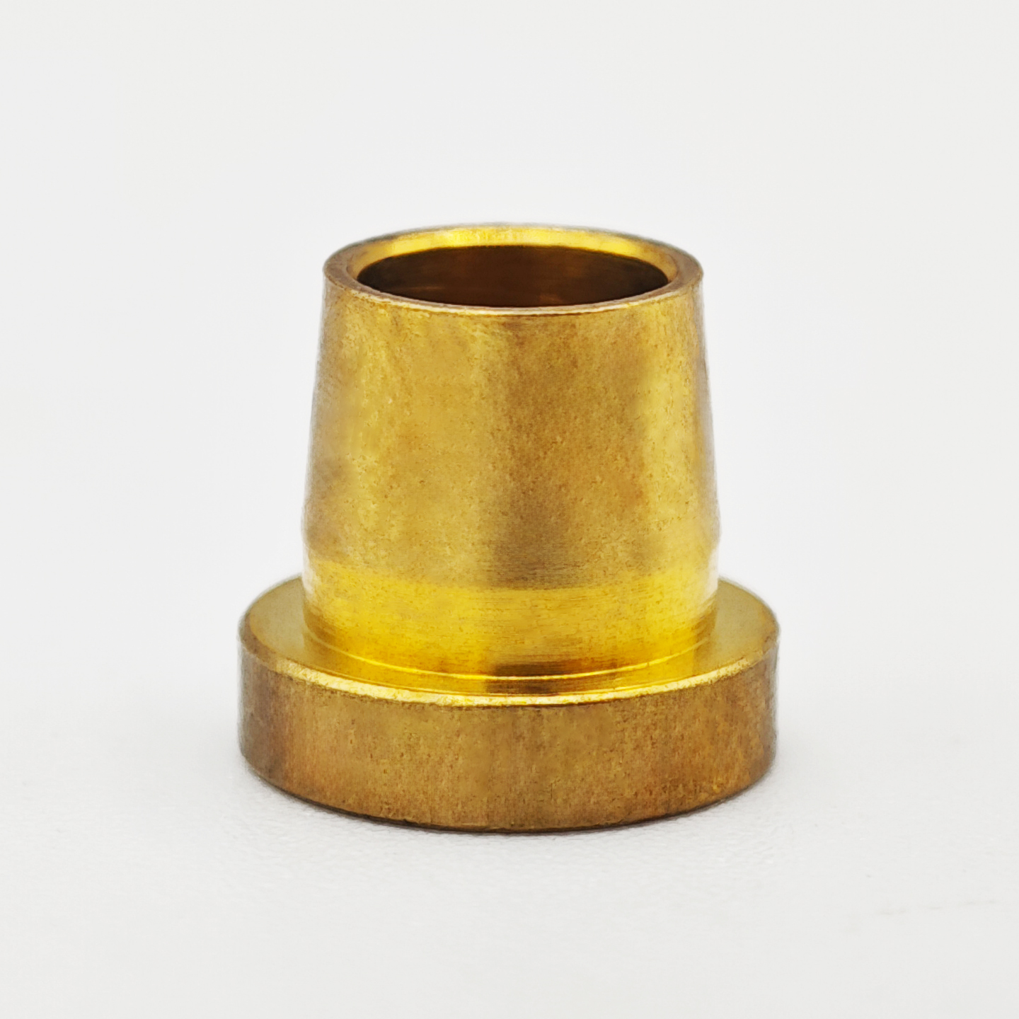T-shaped flange brass bushing with edge limit copper shaft sleeve, self-lubricating and wear-resistant, special for plastic embedding, non-standard precision turning customized