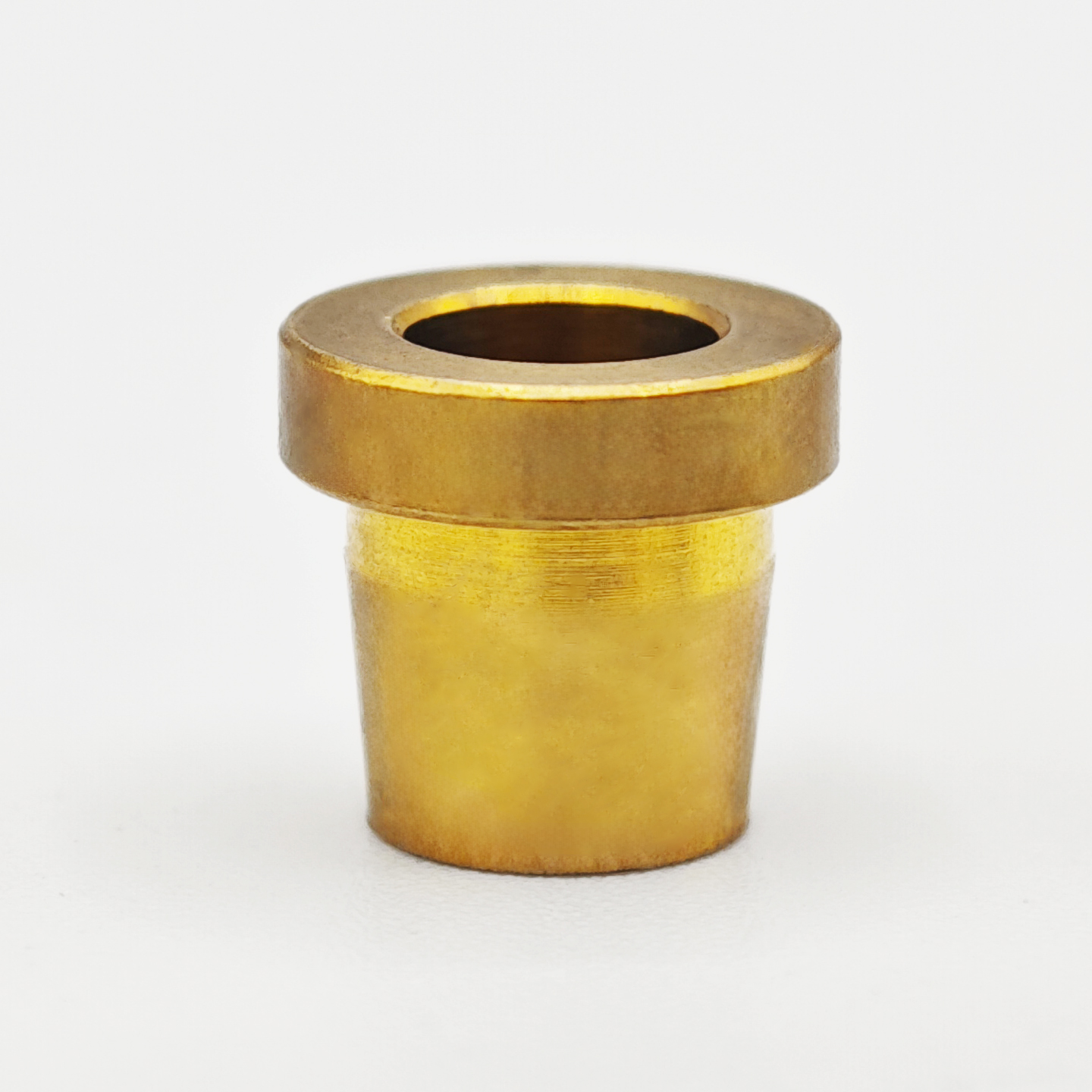 T-shaped flange brass bushing with edge limit copper shaft sleeve, self-lubricating and wear-resistant, special for plastic embedding, non-standard precision turning customized
