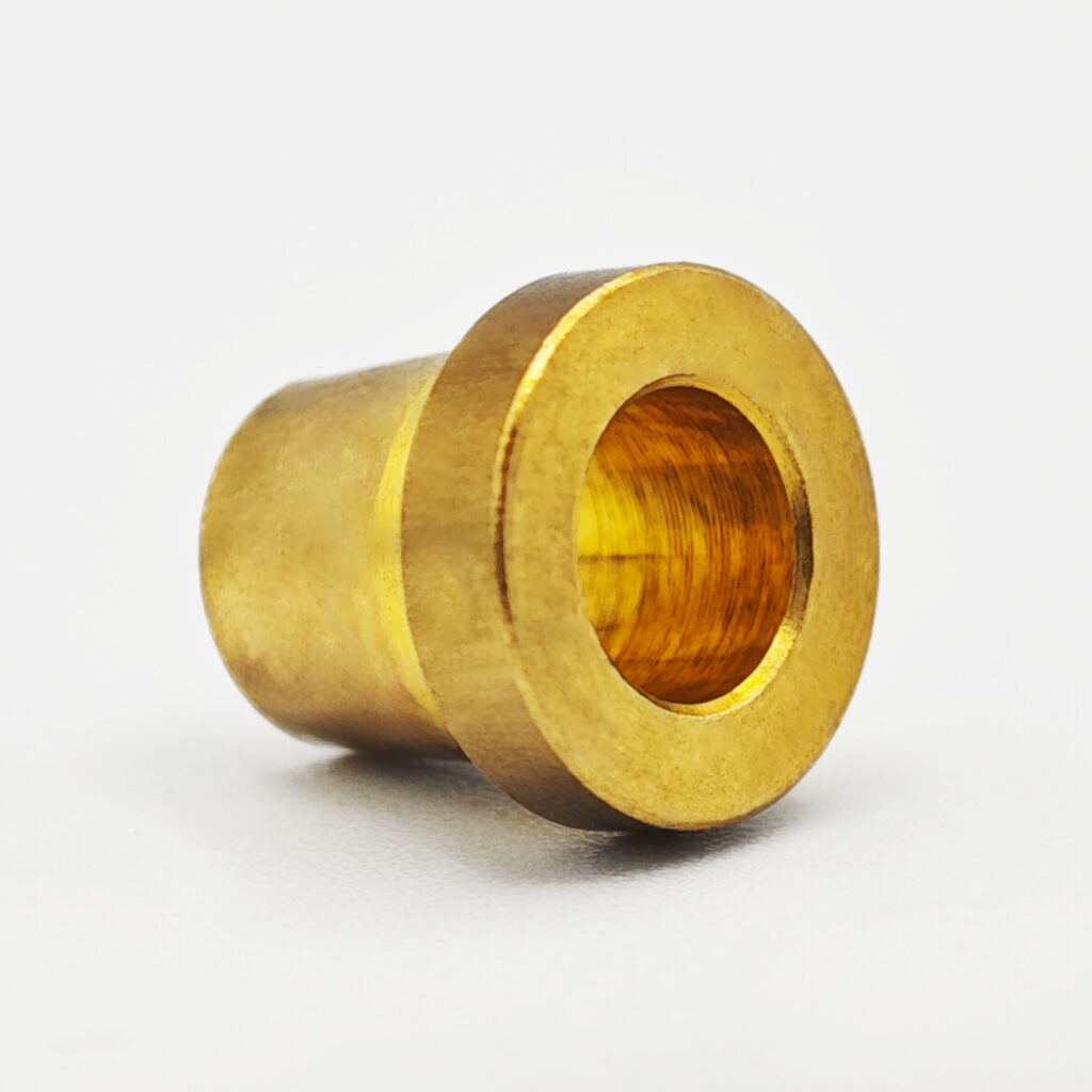 T-shaped flange brass bushing with edge limit copper shaft sleeve, self-lubricating and wear-resistant, special for plastic embedding, non-standard precision turning customized