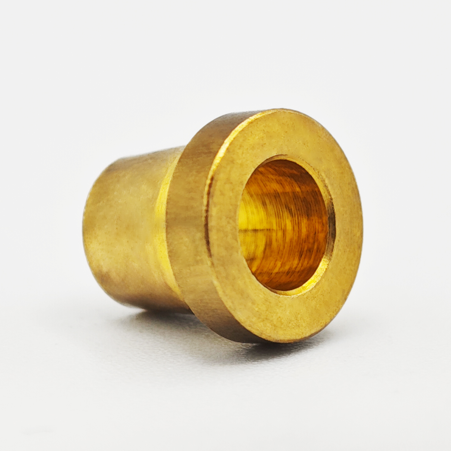T-shaped flange brass bushing with edge limit copper shaft sleeve, self-lubricating and wear-resistant, special for plastic embedding, non-standard precision turning customized