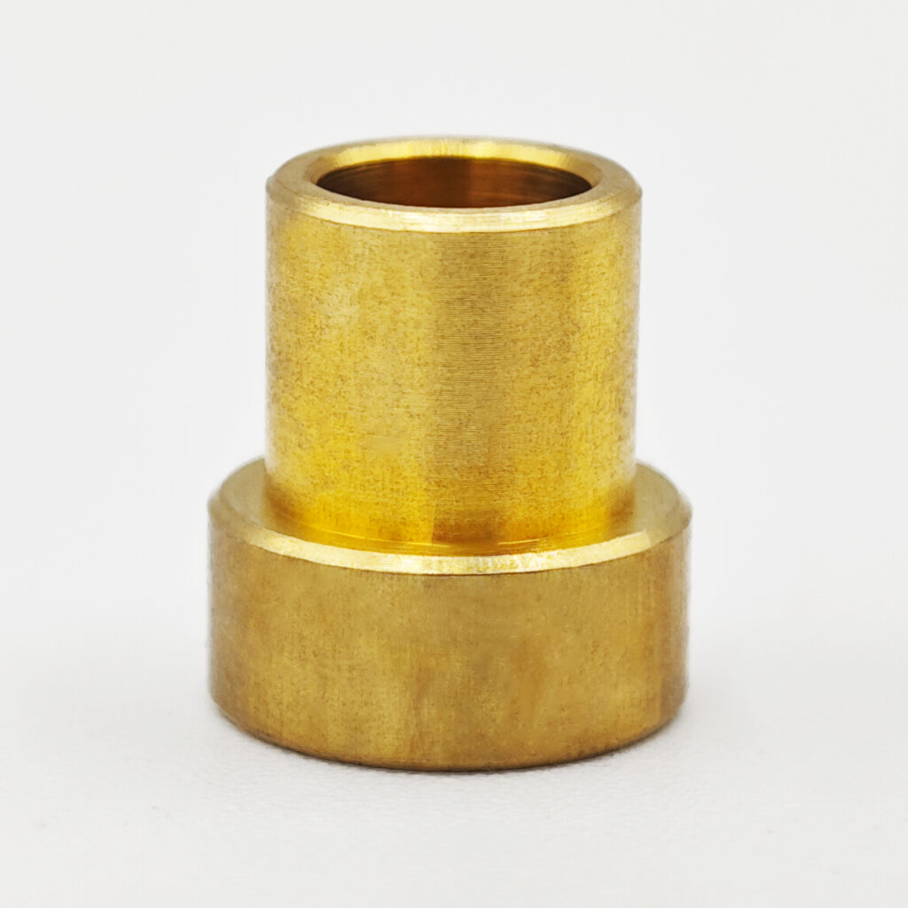 T-shaped flange copper bushing with shoulder toothless copper bushing, step plain hole brass bushing Limit flange Precision turning toothless copper bushing Injection molding embedded bushing