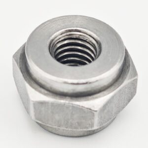 Carbon steel hex nut with through hole, self-locking, anti-loose, high temperature resistant, vibration resistant, anti-back nut, special fastener for mechanical equipment