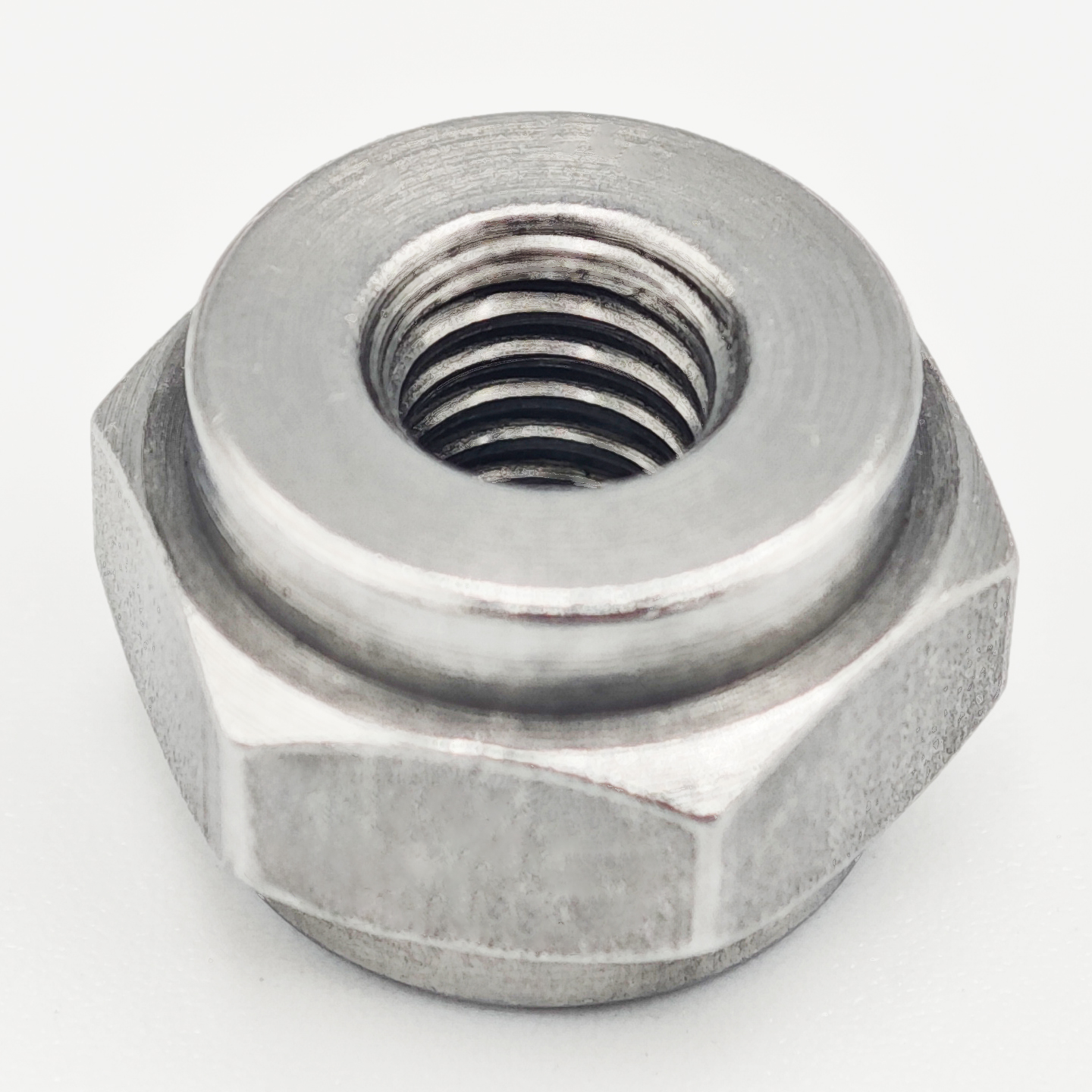 Carbon steel hex nut with through hole, self-locking, anti-loose, high temperature resistant, vibration resistant, anti-back nut, special fastener for mechanical equipment