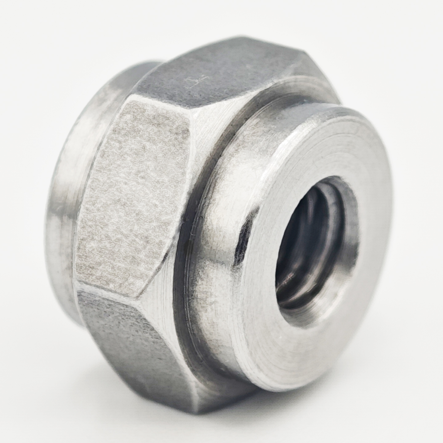 Carbon steel hex nut with through hole, self-locking, anti-loose, high temperature resistant, vibration resistant, anti-back nut, special fastener for mechanical equipment