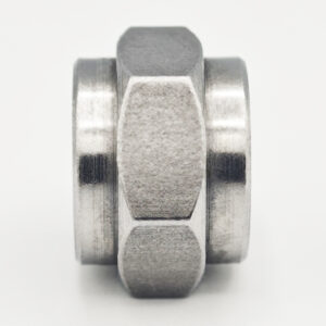 Carbon steel hex nut with through hole, self-locking, anti-loose, high temperature resistant, vibration resistant, anti-back nut, special fastener for mechanical equipment