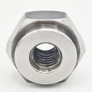 Carbon steel hex nut with through hole, self-locking, anti-loose, high temperature resistant, vibration resistant, anti-back nut, special fastener for mechanical equipment