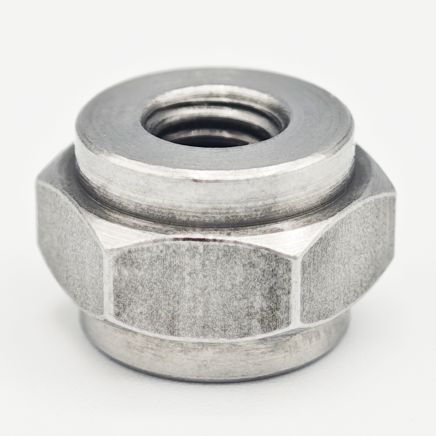 Carbon steel hex nut with through hole, self-locking, anti-loose, high temperature resistant, vibration resistant, anti-back nut, special fastener for mechanical equipment